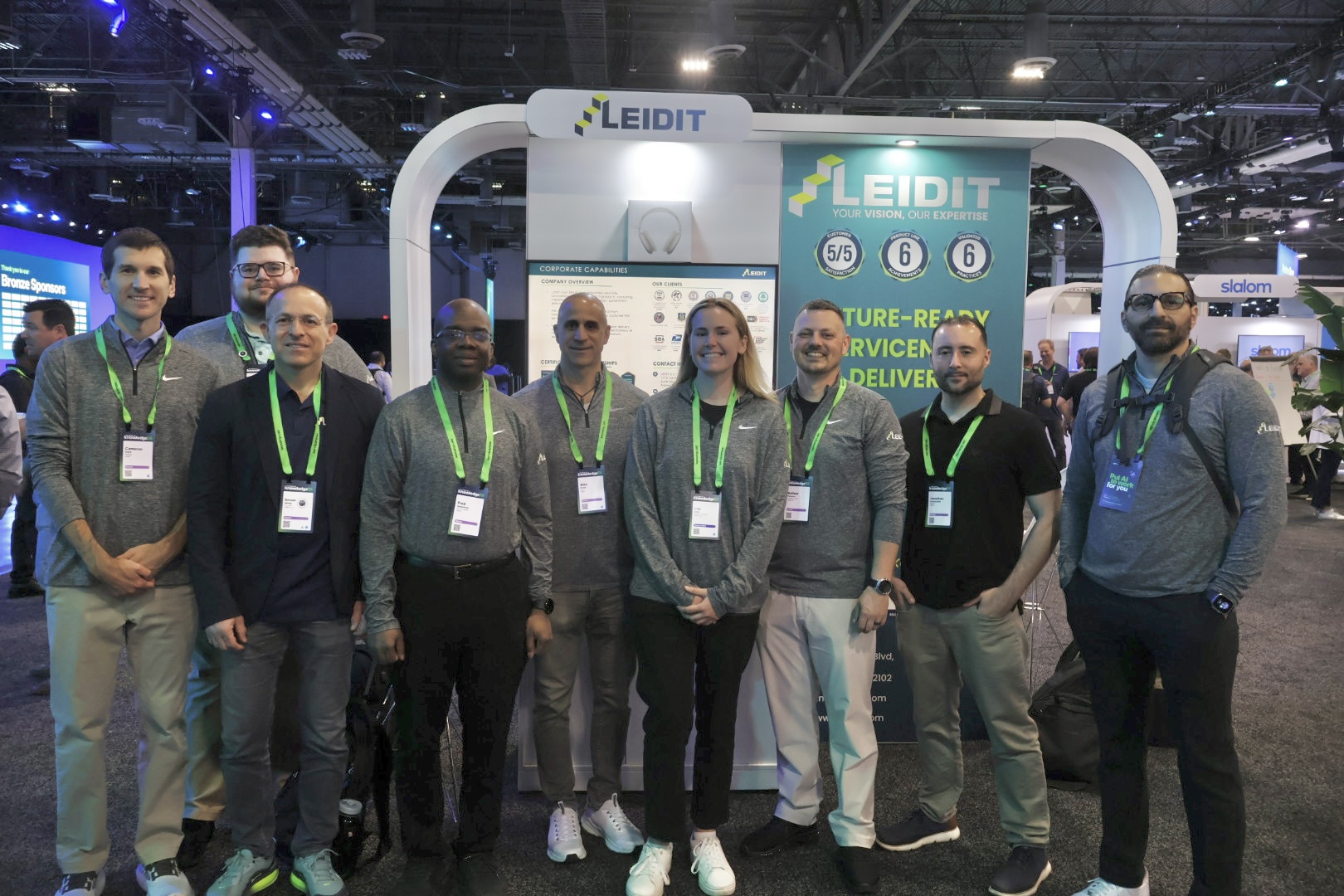 LEIDIT team at Knowledge 2026 conference booth
