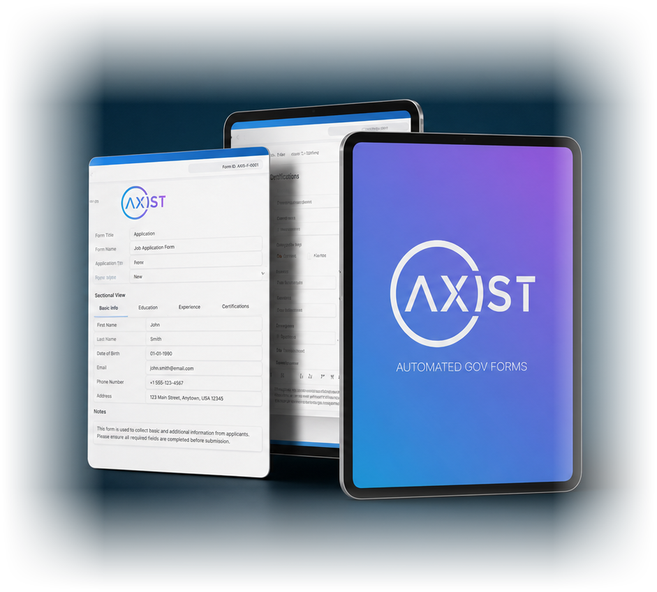 AXIST running inside ServiceNow on tablet devices