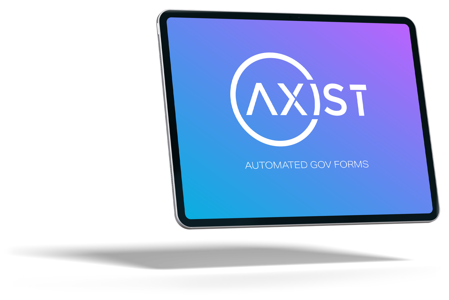 AXIST prebuilt form library on a tablet
